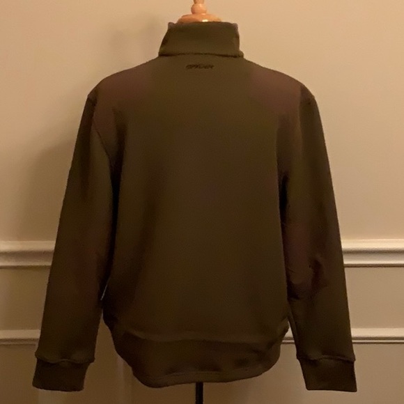 Spyder Men’s Fallen Patriot Half Zip Mid-Wt core sweater - Large - Sergeant - Picture 4 of 12